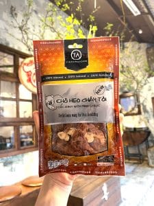 Khô heo cháy tỏi 50gram